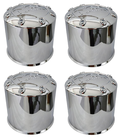 C1016602 Chrome Wheel Center Cap Ion Alloy 8 Lug LG1904-08 Hub Cap,4PCS