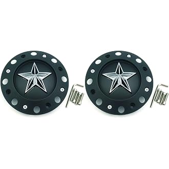 Wheel Center Cap KMC XD Series Rockstar Wheel Hub Cap 1001775 Matte Black 4PCS