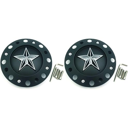 Wheel Center Cap KMC XD Series Rockstar Wheel Hub Cap 1001775 Matte Black 4PCS