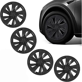 4PCS Black Wheel Center Cap Hub Cap Cover for Tesla CyberTruck