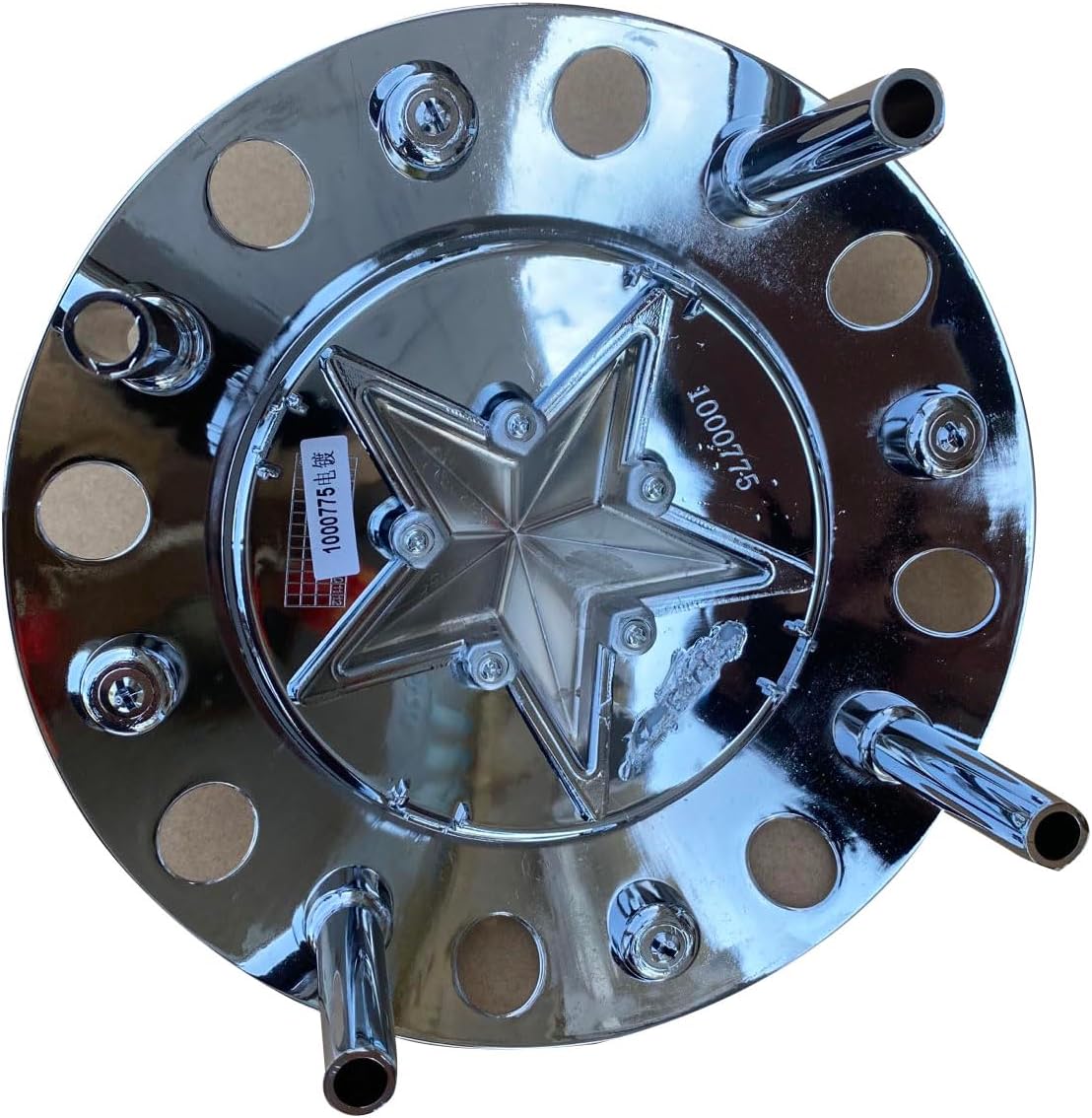 Wheel Center Cap KMC XD Series Rockstar Wheel Hub Cap 1000775 Chrome Silver 1PC