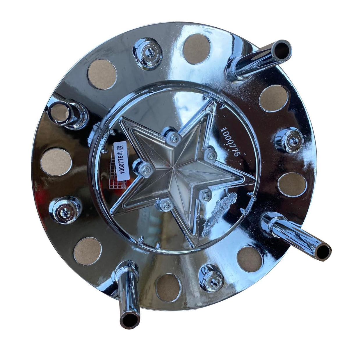 Wheel Center Cap KMC XD Series Rockstar Wheel Hub Cap1000775 Chrome 4PCS