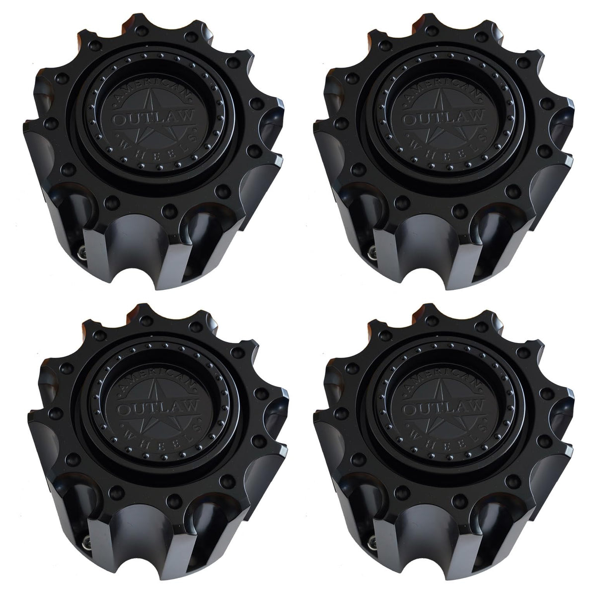Matte Black G205-6H Wheel Center Cap 4Pcs