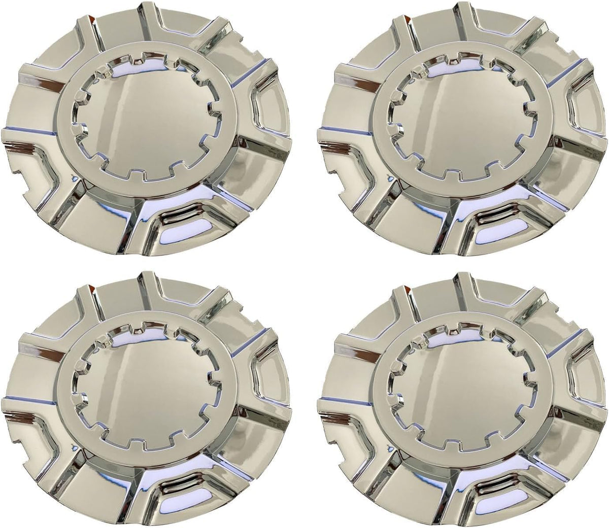 Chrome Wheel Center Hub Caps C153C, Set of 4 CV243-0