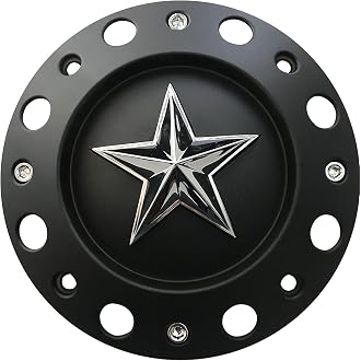 Wheel Center Cap KMC XD Series Rockstar Wheel Hub Cap 1000775 Matte Black 1PC