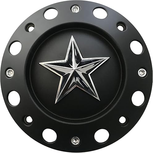 Wheel Center Cap KMC XD Series Rockstar Wheel Hub Cap 1000775 Matte Black 1PC
