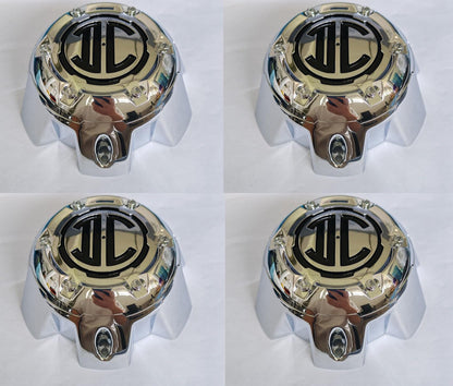 NX-6H-A Chrome Wheel Center Cap 2 Crave 6 Lug Hub Cap 4Pcs