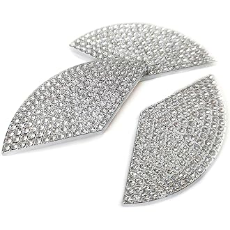 C300 Trunk Side Badge Silver Bling Letter Emblem Crystal for Mercedes Benz Ice O