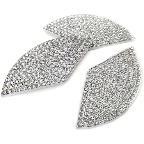 C300 Trunk Side Badge Silver Bling Letter Emblem Crystal for Mercedes Benz Ice O