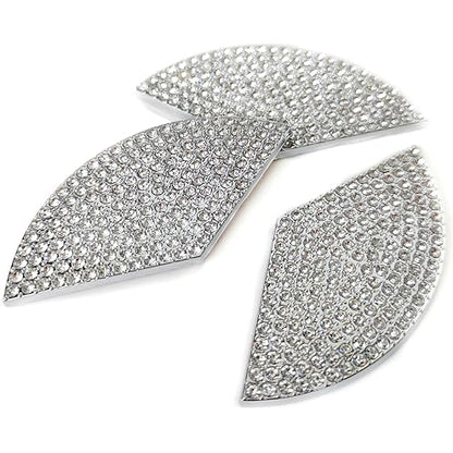 C300 Trunk Side Badge Silver Bling Letter Emblem Crystal for Mercedes Benz Ice O