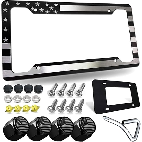 2pcs Car Palm Tree Tropical Life is Good at Beach License Plate Frame Cover Hold