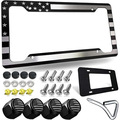 2pcs Car Palm Tree Tropical Life is Good at Beach License Plate Frame Cover Hold