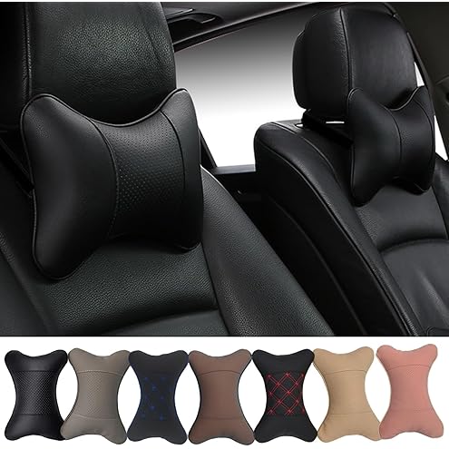 Car 2Pcs Leather Sport Car Seat for Silverado Z71 Off Road Pillow for Travel Nec