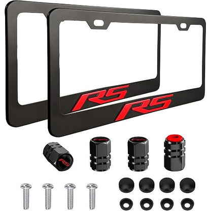 1pc Car 350Z License Plate Frame Cover Holder Porotector Black Stainless Steel