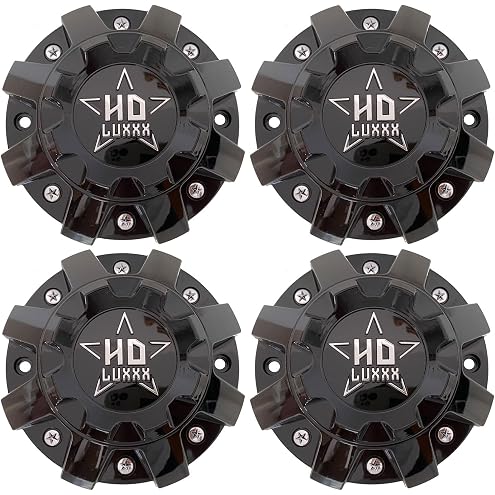 1pc Glossy Black Wheel Center Cap Hub Cap ER038 ForDFD Wheels Texas Lone Star ER