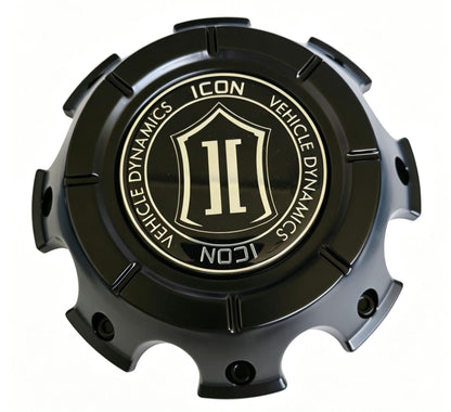 8170H1 Matte Black Wheel Center Cap ICON Vehicle Dynamics Hub RW-CAP-8170H LG2101-22, 1PC