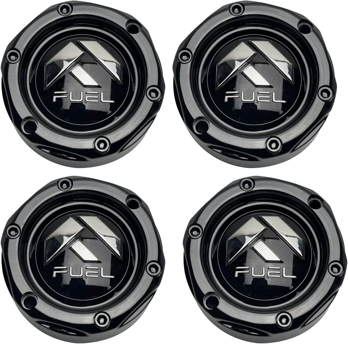Gloss Black Wheel Center Cap for Fuel 1003-42 4PCS