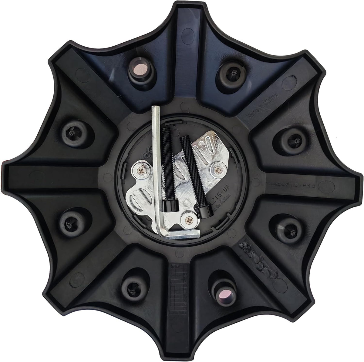 Wheel Center Cap, T148L215-H48 Gloss Black with Chrome Logo 1PC