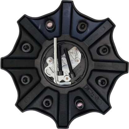 Wheel Center Cap, T148L215-H48 Gloss Black with Chrome Logo 1PC