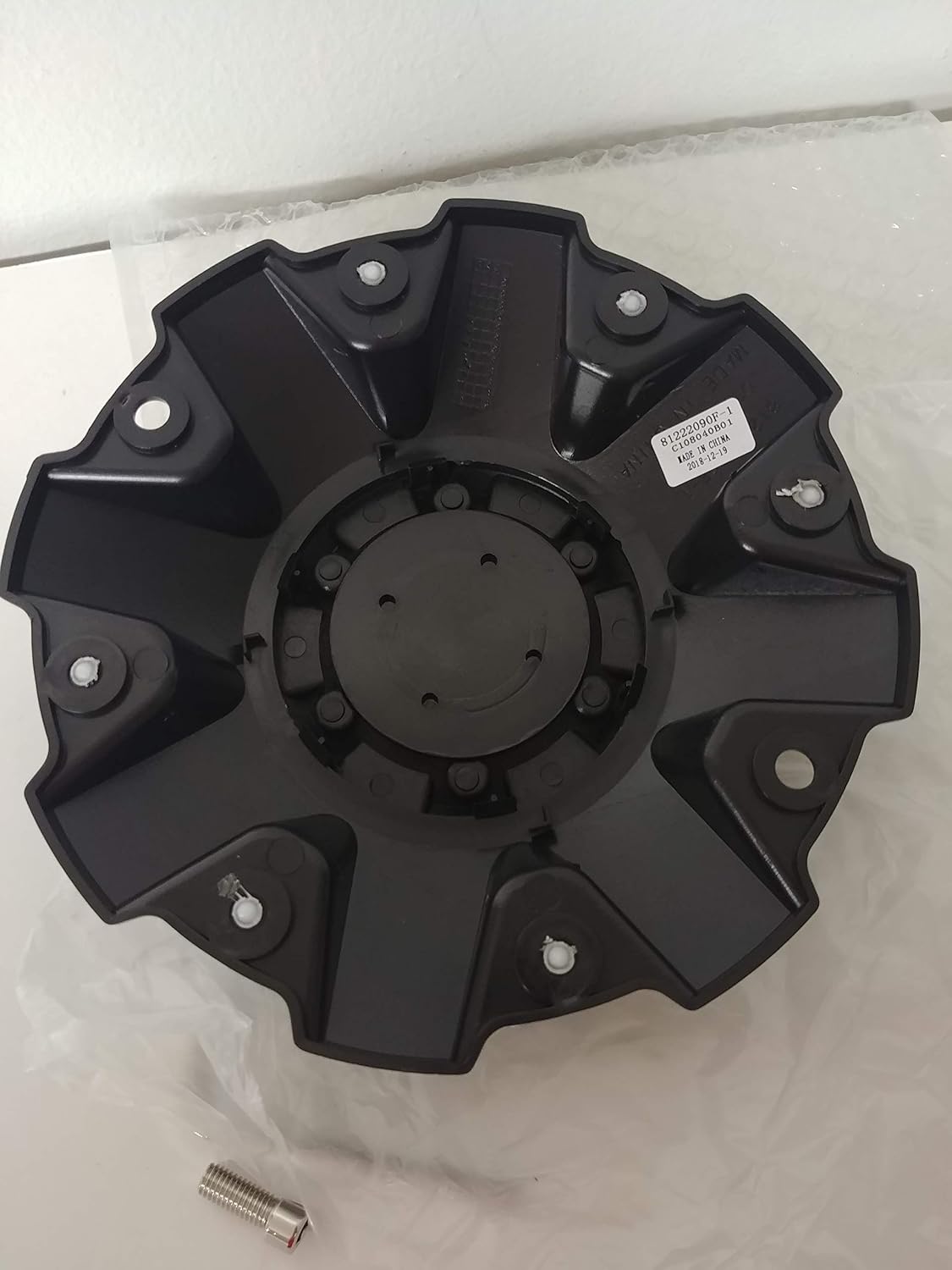Mayhem Wheels Black Center Cap with 2 mounting Screws Bolt C108040B01 81222090F-1