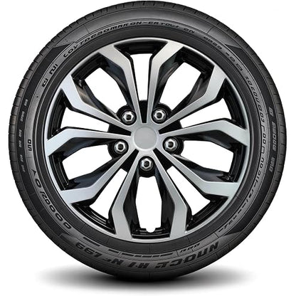 4pcs Racing Flag Camaro 2016-2018 Hub Cap Set (18" or 19") Black Brushed Stainle