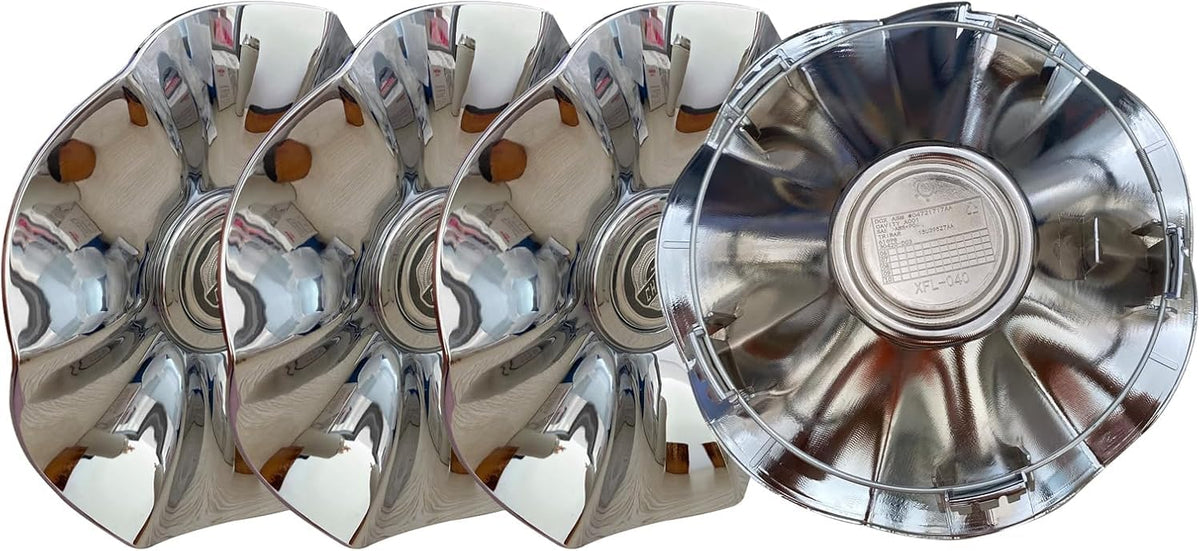 Chrome Wheel Center Hub Caps, Set of 4, XFL-040