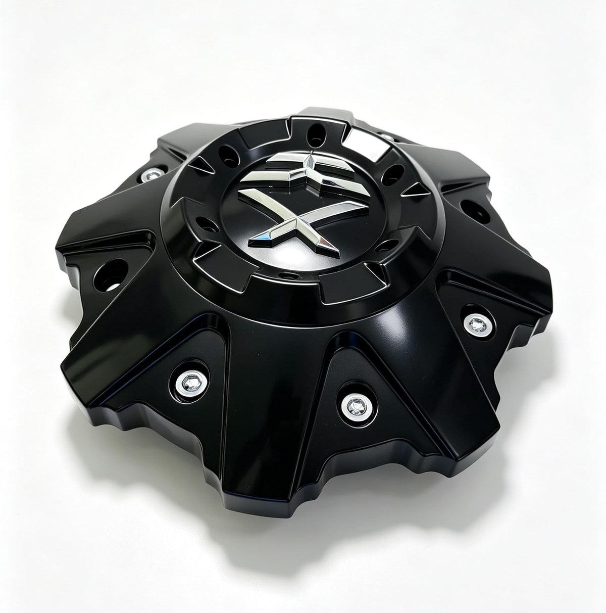 Offroad Wheel Center Cap Matte Black C-506-1 C-506-UP LG1215-09 Hub Cap w/Screws, 4PC