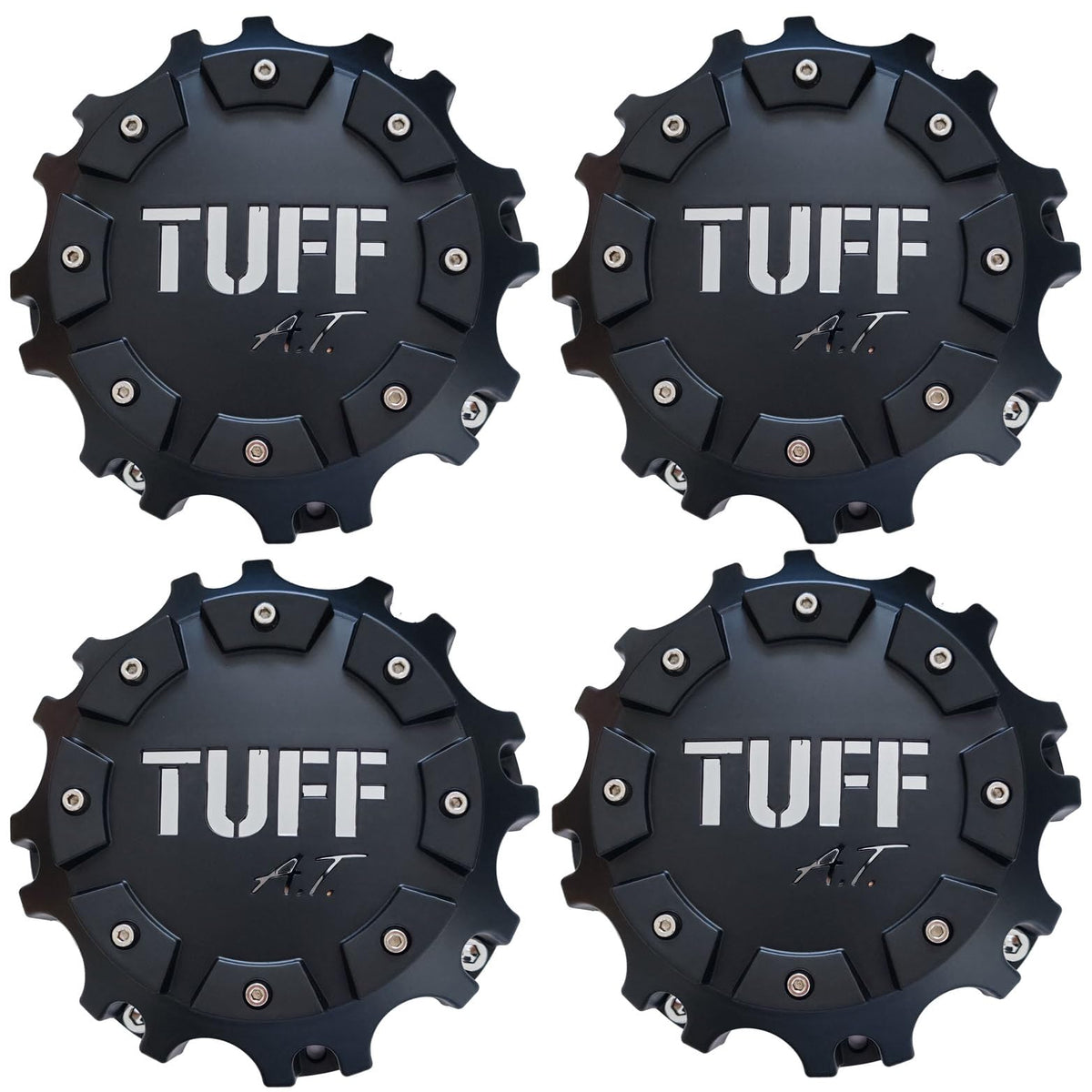 Black C6119-6CAP Tuff A.T. Wheel Center Cap Hub Cover C6119-8 4PCS