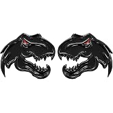 Set of 2 Custom Super Dinosaur Head Side Tailgate TRX Hell T-Rex Emblem Badges f