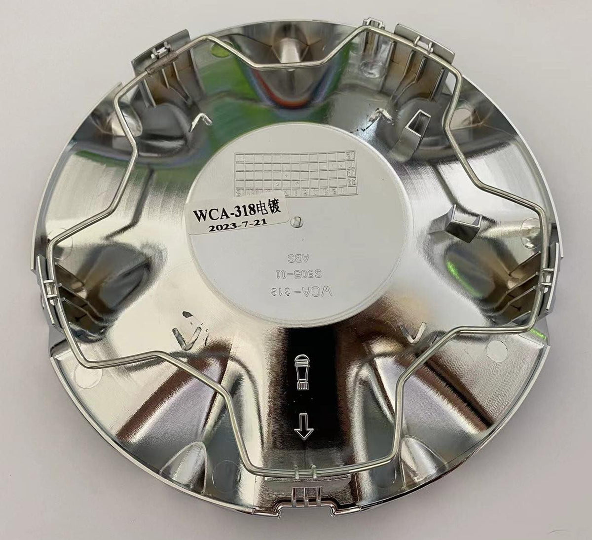 Chrome Wheel Center Cap Hub Cover 529603M200 for Hyundai Genesis 2009-2014 18" 14 Spoke Wheel
