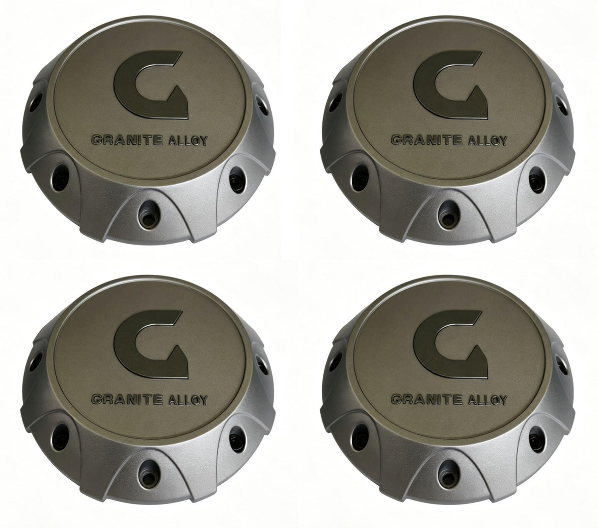 89-8856GG Wheel Center Cap Granite Alloy Gray Hub Cap LG1410-37,4Pcs