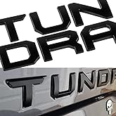 Set of 2 TR Bed Side PRO Insert Badge Embossed Emblem NamePlate for Tundra 2014-