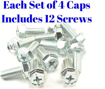 Set of 4 New 6 Lug 15" 15x8 4x4 Rally Wheel Center Caps Replacements for Chevrolet Chevy GMC Truck (Caps Have 4x4 Emblem but are for 2WD Trucks)