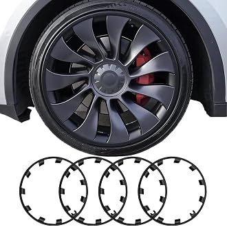 4pcs Racing Flag Camaro 2016-2018 Hub Cap Set (18" or 19") Black Brushed Stainle