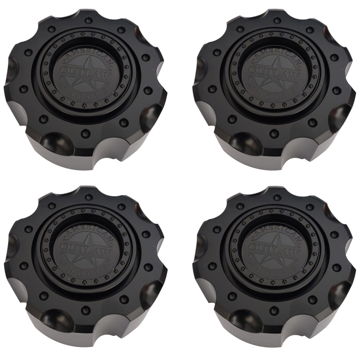 Matte Black G205-5H Wheel Center Cap 4Pcs