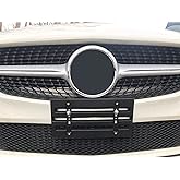 Stainless Steel License Plate Tag for Car (Black for MercedesBenz)