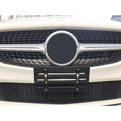 Stainless Steel License Plate Tag for Car (Black for MercedesBenz)