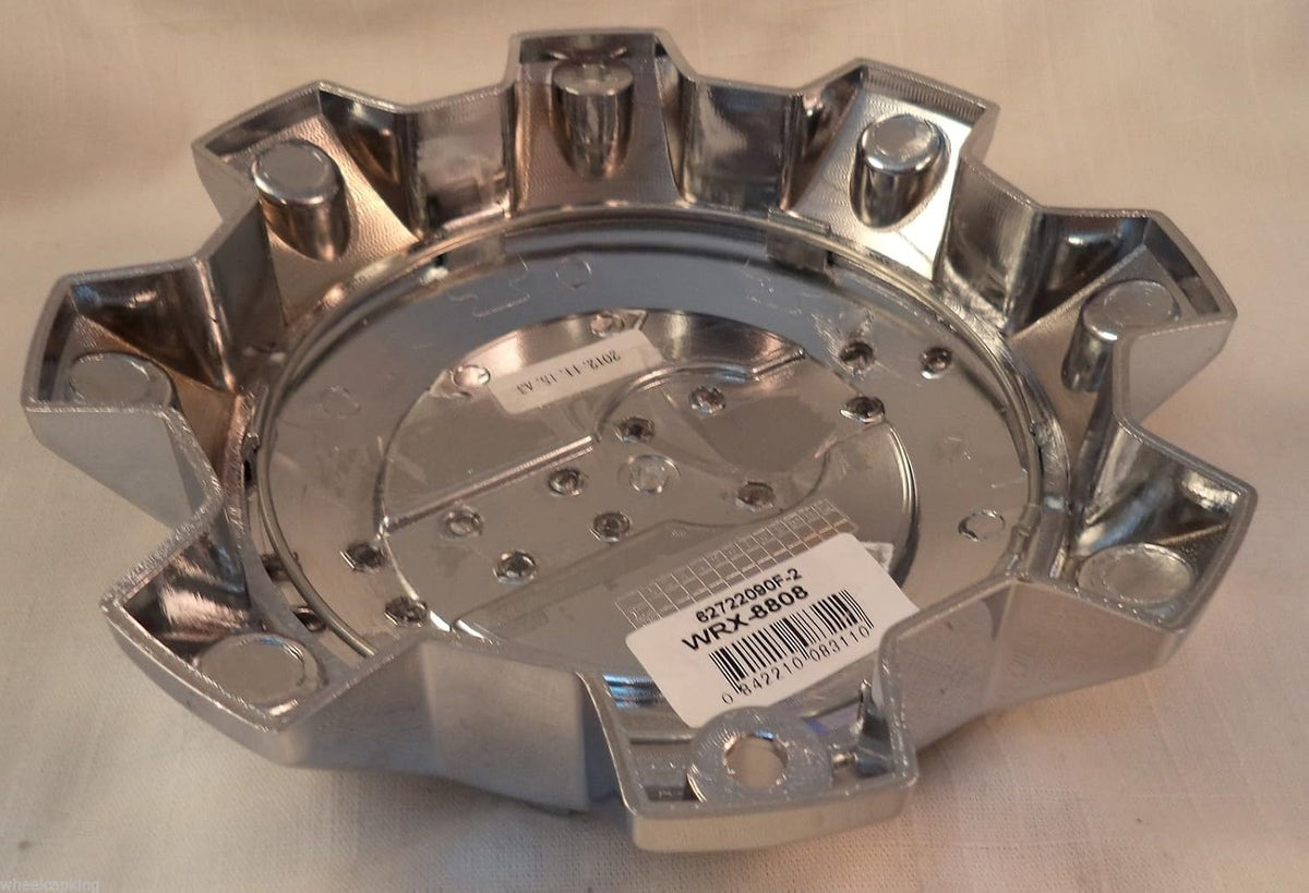 Worx Chrome Wheel Center Caps (QTY FOUR) # 89-8808-CAP, 89-8808 ( WITH BOLTS)