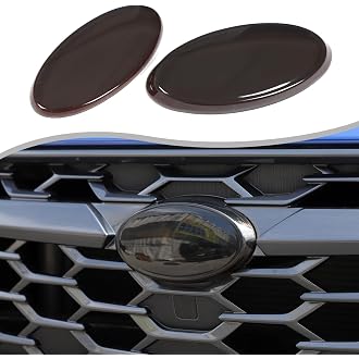 2PCS Front Grille + Rear Trunk Lid Emblem Nameplate for W-R-X 2015+ SB-02-R (Red