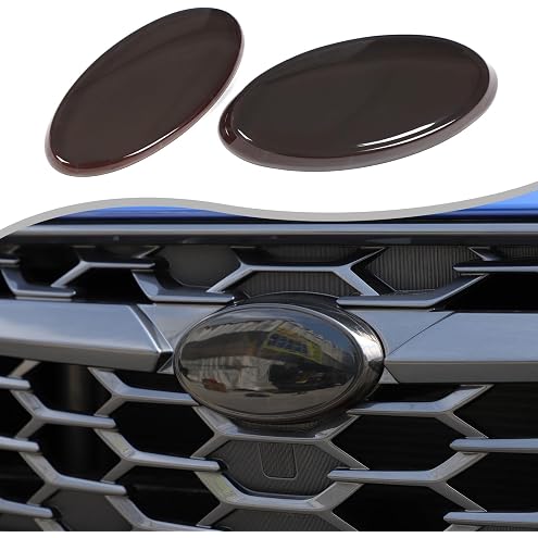 2PCS Front Grille + Rear Trunk Lid Emblem Nameplate for W-R-X 2015+ SB-02-R (Red
