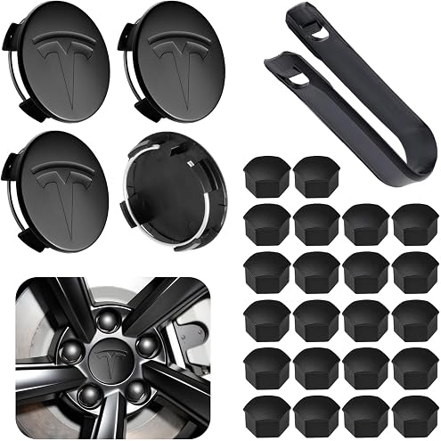 4PCS Wheel Center Cap Hub Cap Cover 1044234-00-A for Model 3 Hub Cap 19" & 20" W