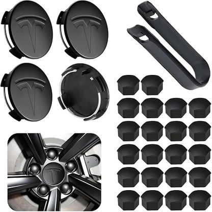 4PCS Wheel Center Cap Hub Cap Cover 1044234-00-A for Model 3 Hub Cap 19" & 20" W