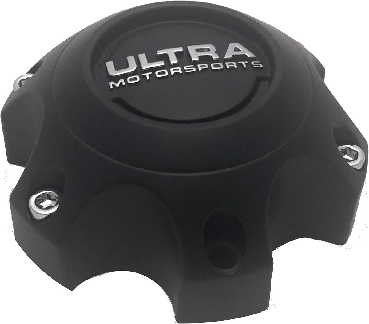 Ultra Motorsports 6 Lug Matte Black Wheel Center Cap Qty 1 Pn: 89-9764 with Bolts