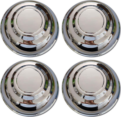 Chrome Hub Caps Wheel Covers JP-018, Set of 4