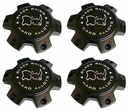 M-873 Matte Black Wheel Center Cap Black Rhino PCD:6X135/139.7 Hub Cap, 4Pcs