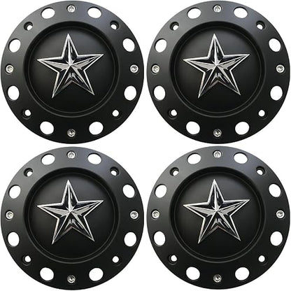 4pcs Racing Flag Camaro 2016-2018 Hub Cap Set (18" or 19") Black Brushed Stainle
