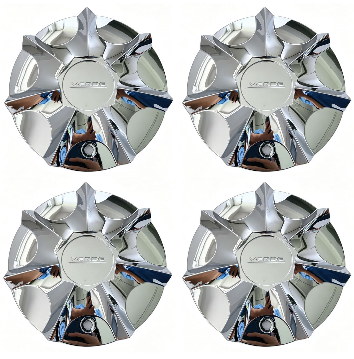 Wheel Center Cap Chrome Verde ICON C-V50-C LG1010-42 Hub Cap,4PC