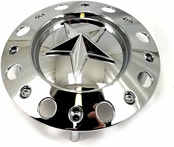 Wheel Center Cap KMC XD Series Rockstar Wheel Hub Cap 775L239C Dually Chrome Sil