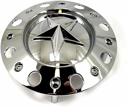 Wheel Center Cap KMC XD Series Rockstar Wheel Hub Cap 775L239C Dually Chrome Sil