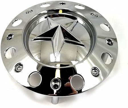 Wheel Center Cap KMC XD Series Rockstar Wheel Hub Cap 775L239C Dually Chrome Sil